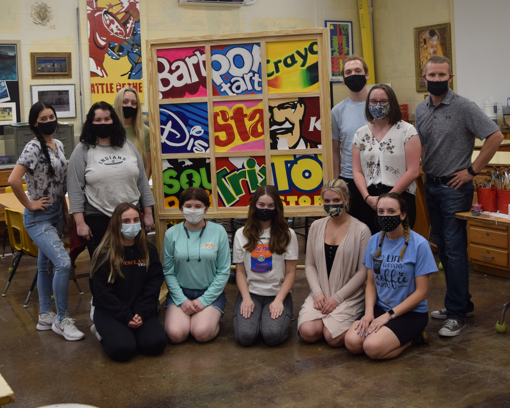 pop art display donated by art club