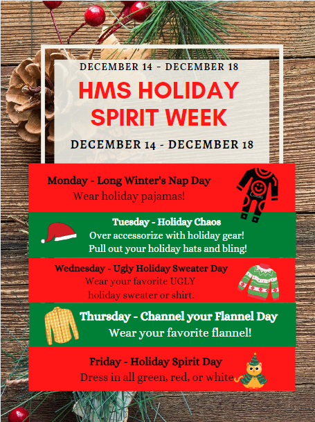 HMS Holiday Spirit Week 