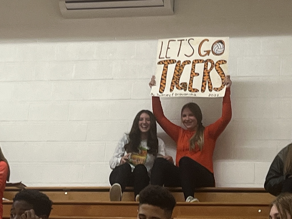 Giovanini & Sydney leading our Student Section! 